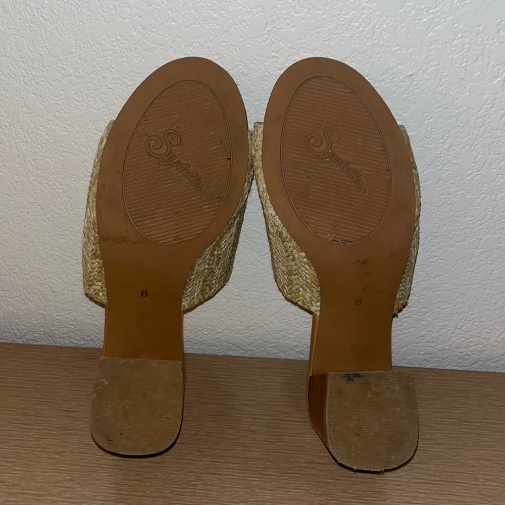 Sechelles Commute Block Raffia Mule Heel - image 5